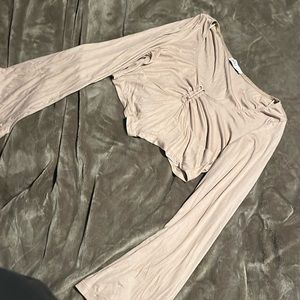 Tan crop top